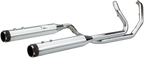 S&S CYCLE El Dorado Dual Exhaust System - Chrome - Black Thruster 550-0677B — image 2