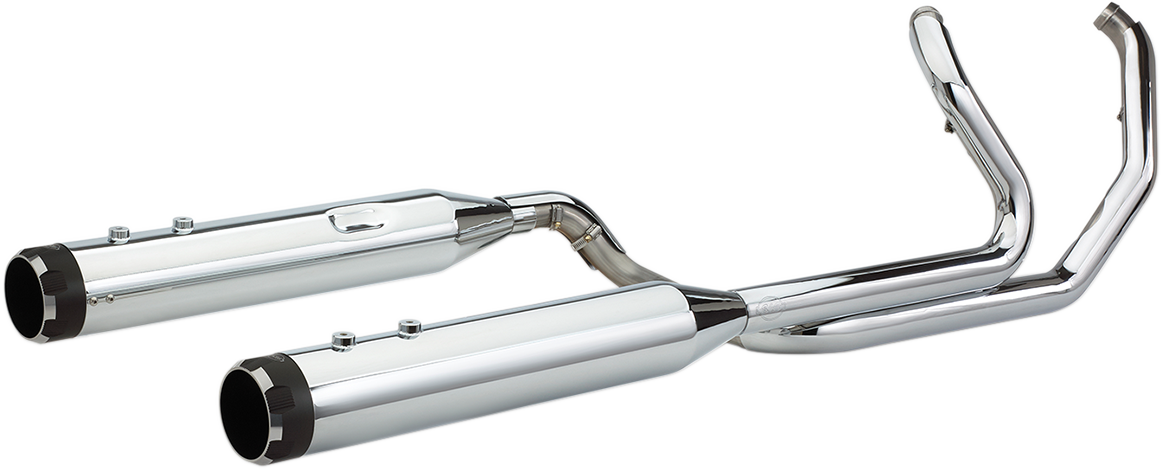 S&S CYCLE El Dorado Dual Exhaust System - Chrome - Black Thruster 550-0677B — image 2