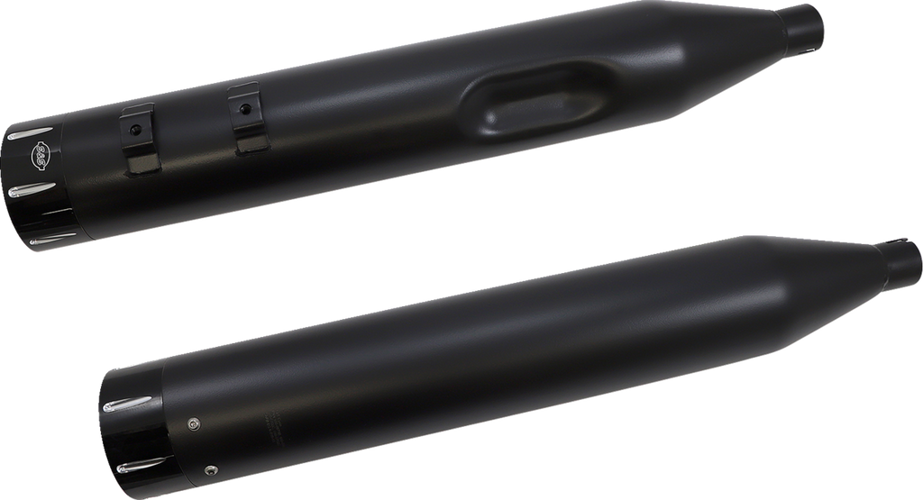 S&S CYCLE El Dorado Dual Exhaust System - Black - Machined Black Tracer 550-0680B — image 1