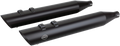 S&S CYCLE Slash Cut Slip-On Mufflers - Black 550-0692 — image 1