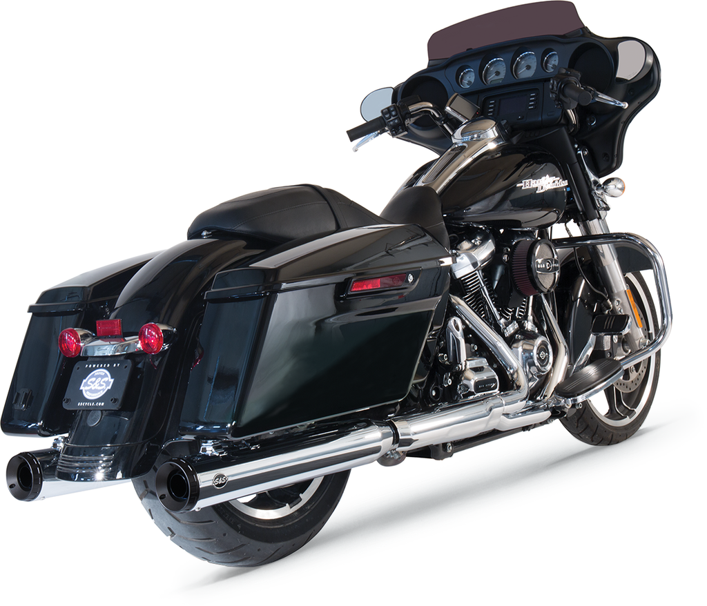 S&S CYCLE Grand National Slip-On Mufflers - Chrome - M8 FL 550-0693 — image 1