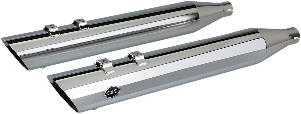 S&S CYCLE Slash Cut Slip-On Mufflers - Black - M8 FL 550-0696 — image 2