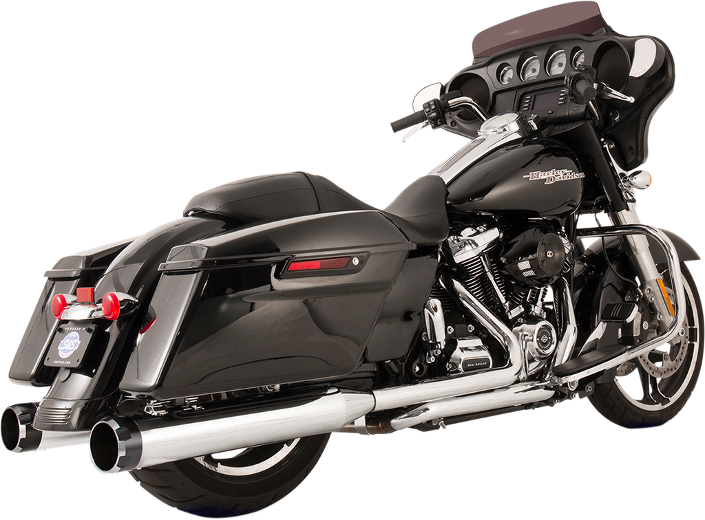 S&S CYCLE El Dorado Dual Exhaust System - Chrome - Black Thruster 550-0699C — image 1