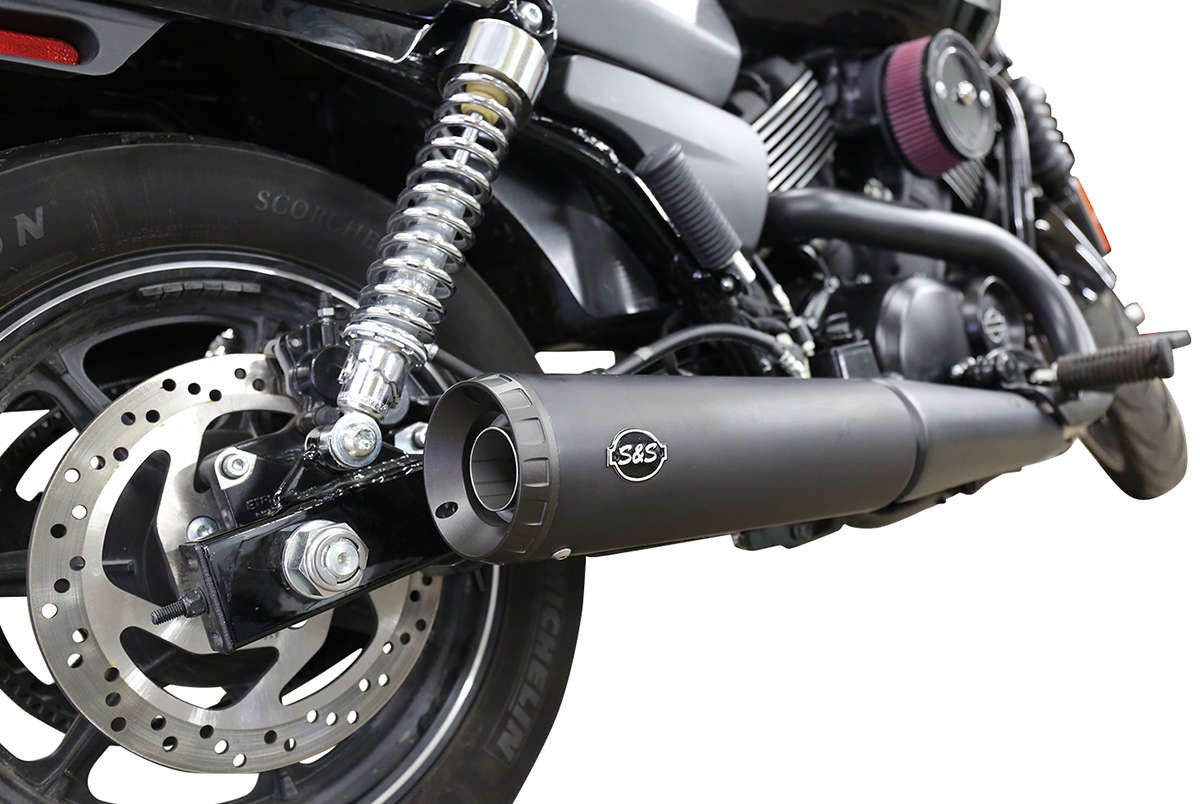S&S CYCLE Grand National Slip-On Muffler - 4" - Black Ceramic - XG500/750 550-0703 — image 1