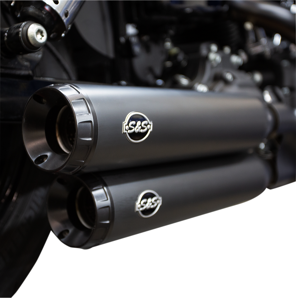 S&S CYCLE Grand National Slip-On Mufflers - Guardian Black - FXDF 550-0725 — image 4