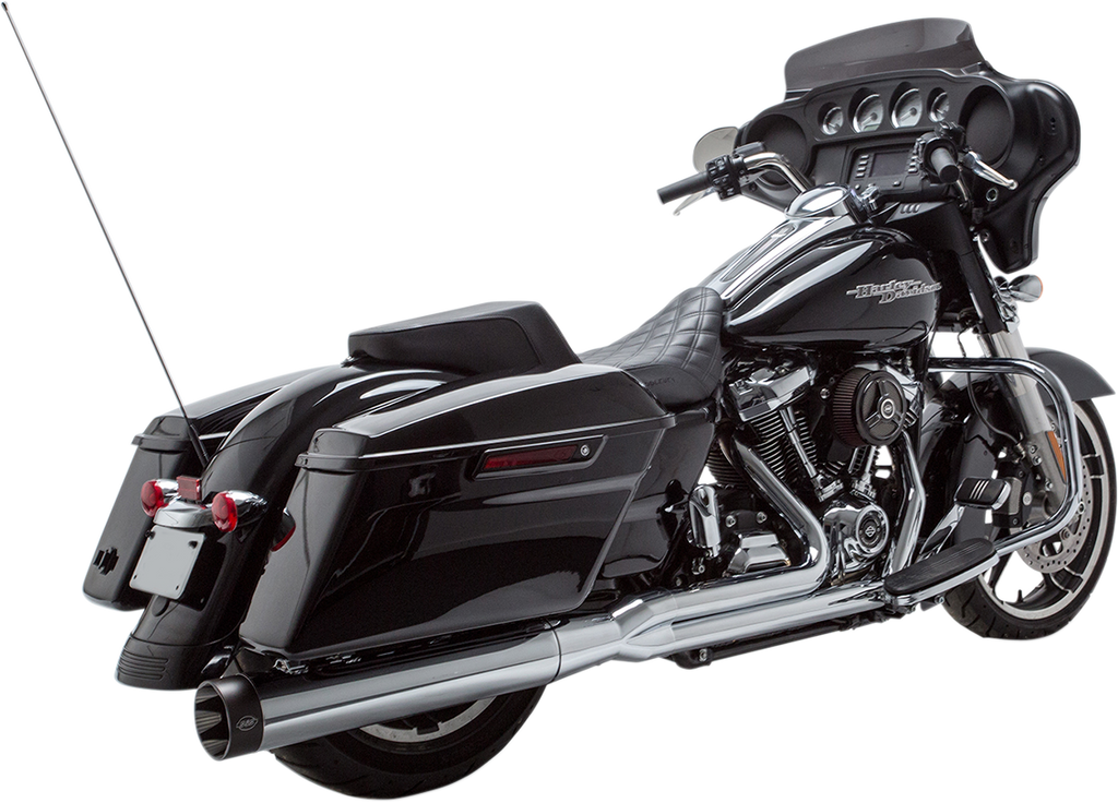 S&S CYCLE 2-into-1 Sidewinder® Exhaust System - FL M8 - Chrome 550-0728 — image 1