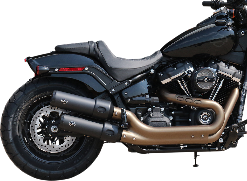S&S CYCLE Grand National Slip-On Mufflers - Guardian Black - FXFB 550-0734 — image 1