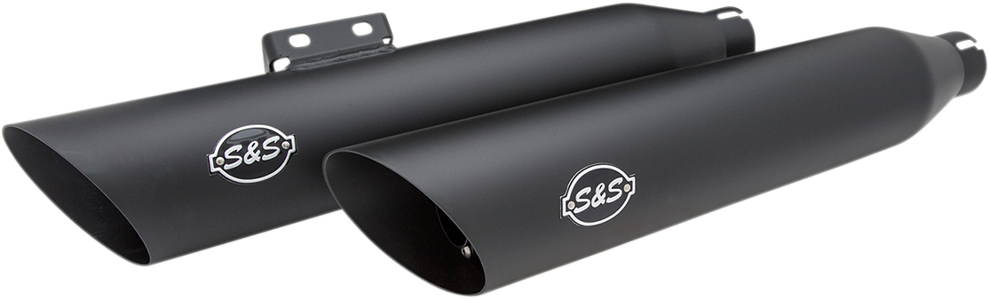 S&S CYCLE Slash-Cut Slip-On Mufflers - Race - Black - FLFB 550-0735 — image 3