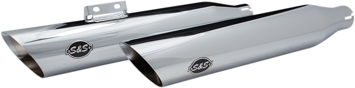 S&S CYCLE Slash-Cut Slip-On Mufflers - Race - Chrome - FLFB 550-0736 — image 1