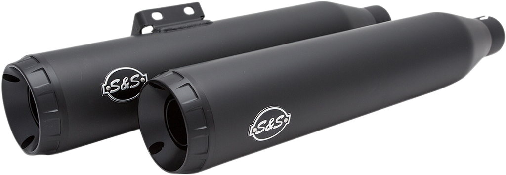 S&S CYCLE Grand National Slip-On Mufflers - Race - Black Ceramic - M8 Softail 550-0737 — image 2