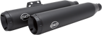 S&S CYCLE Grand National Slip-On Mufflers - Race - Black Ceramic - M8 Softail 550-0737 — image 2