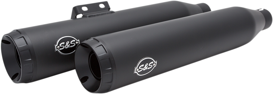 S&S CYCLE Grand National Slip-On Mufflers - Race - Black Ceramic - M8 Softail 550-0737 — image 2