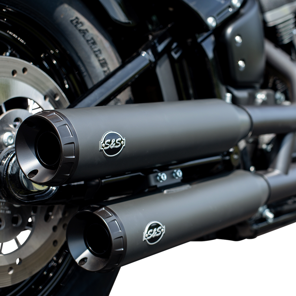 S&S CYCLE Grand National Slip-On Mufflers - Race - Black Ceramic - M8 Softail 550-0737 — image 3