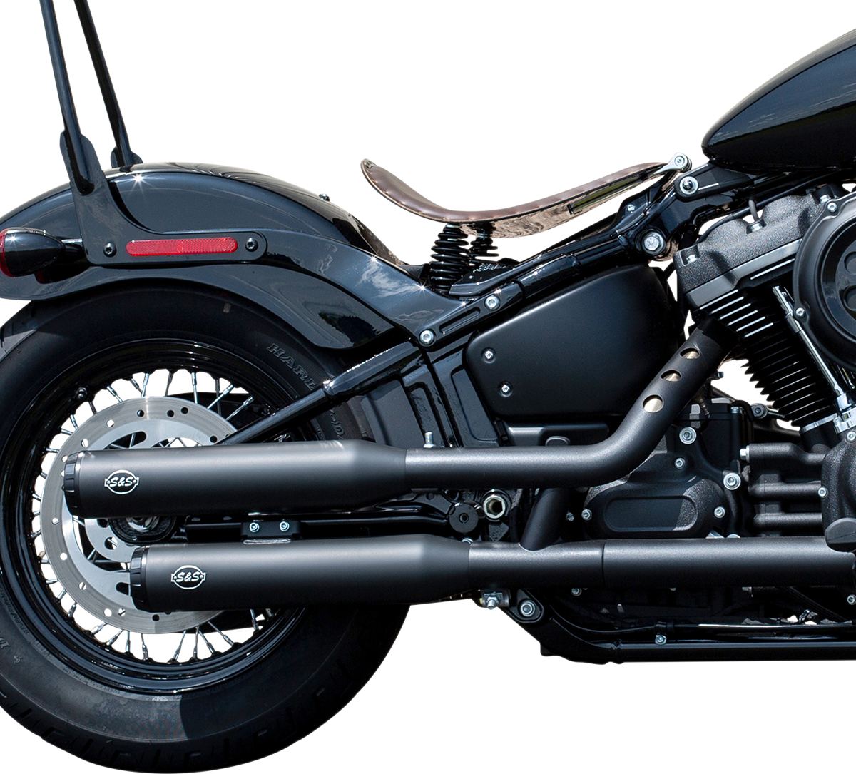 S&S CYCLE Grand National Slip-On Mufflers - Race - Chrome - M8 Softail 550-0738 — image 2
