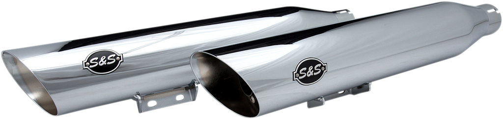 S&S CYCLE Slash-Cut Slip-On Mufflers - Race - Chrome - FLHC 550-0739 — image 2