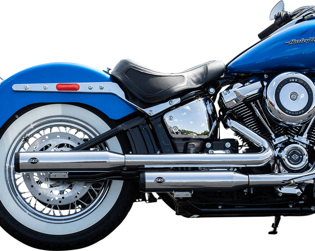 S&S CYCLE Grand National Slip-On Mufflers - Race - Chrome - FLHC/FLDE 550-0740 — image 1