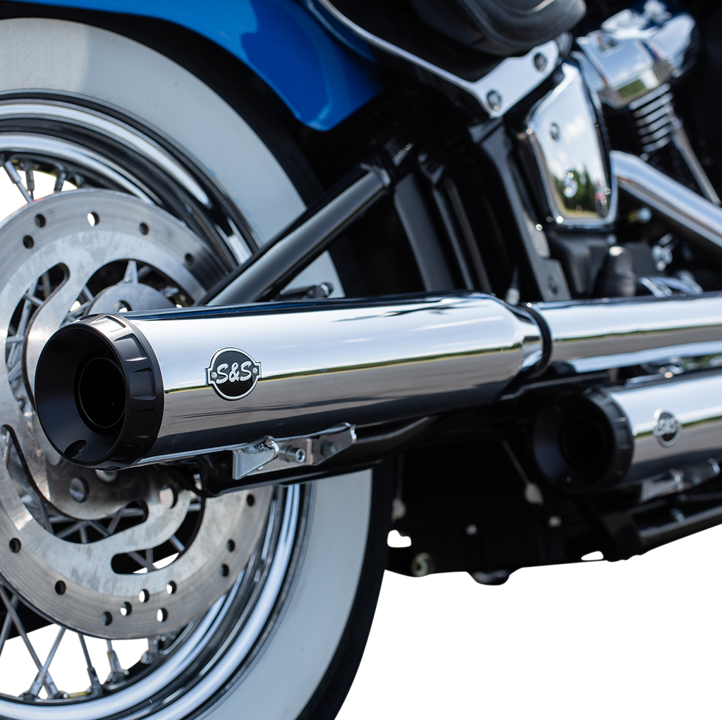S&S CYCLE Grand National Slip-On Mufflers - Race - Chrome - FLHC/FLDE 550-0740 — image 2