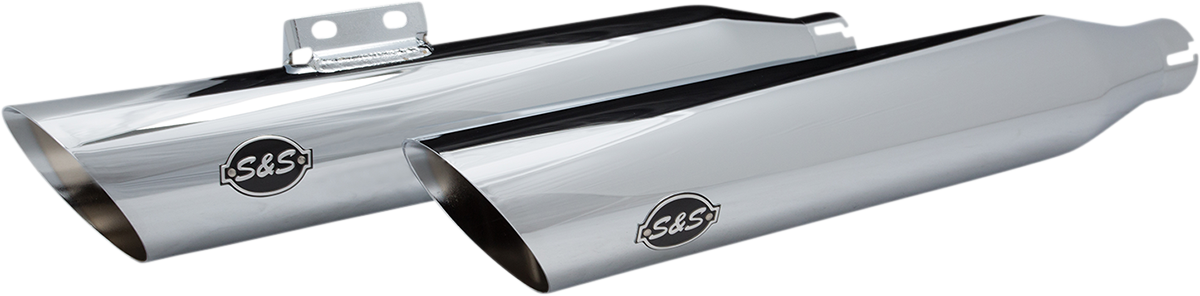 S&S CYCLE Slash-Cut Slip-On Mufflers - 50 State - Chrome - FLFB 550-0753B — image 1