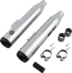 S&S CYCLE Grand National Slip-On Mufflers - 50-State - Chrome - M8 Softail 550-0755B — image 1