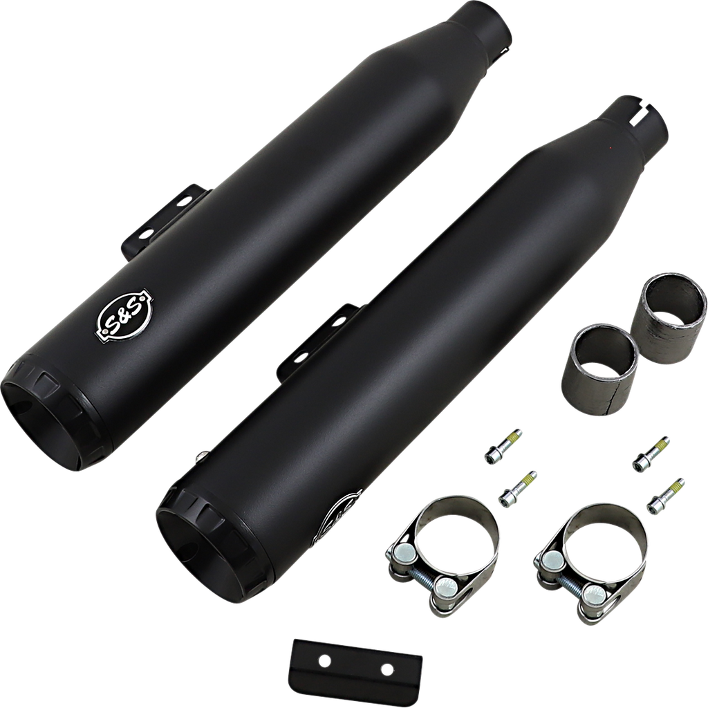 S&S CYCLE Grand National Slip-On Mufflers - 50-State - Chrome - M8 Softail 550-0755B — image 3
