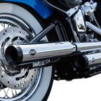 S&S CYCLE Grand National Slip-On Mufflers - 50-State - Chrome - FLHC/FLDE 550-0757B — image 1