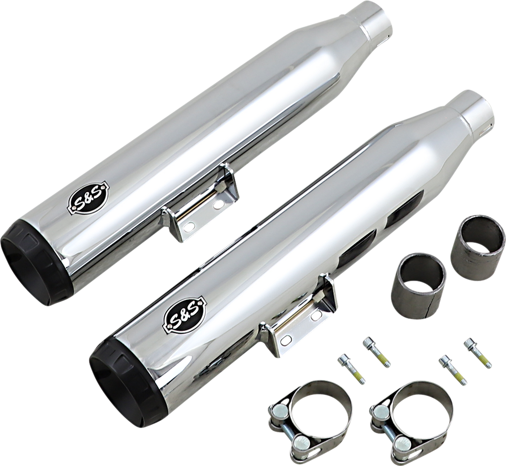 S&S CYCLE Grand National Slip-On Mufflers - 50-State - Chrome - FLHC/FLDE 550-0757B — image 2