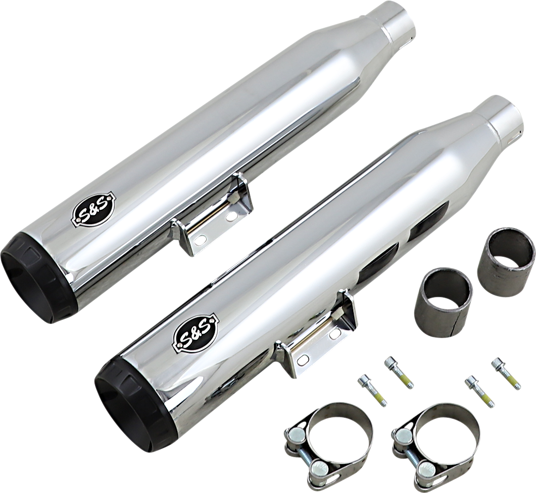 S&S CYCLE Grand National Slip-On Mufflers - 50-State - Chrome - FLHC/FLDE 550-0757B — image 2