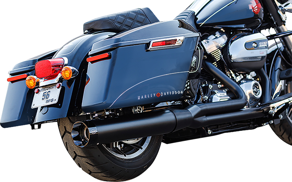 S&S CYCLE 2-into-1 Sidewinder Exhaust System - 50-State - Black - M8 Touring 550-0759 — image 2