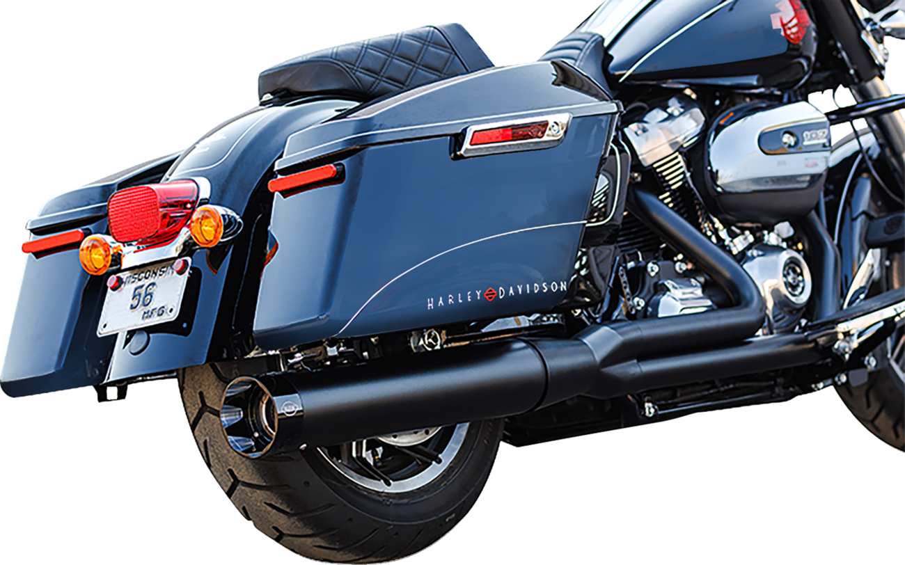 S&S CYCLE 2-into-1 Sidewinder Exhaust System - 50-State - Black - M8 Touring 550-0759 — image 2