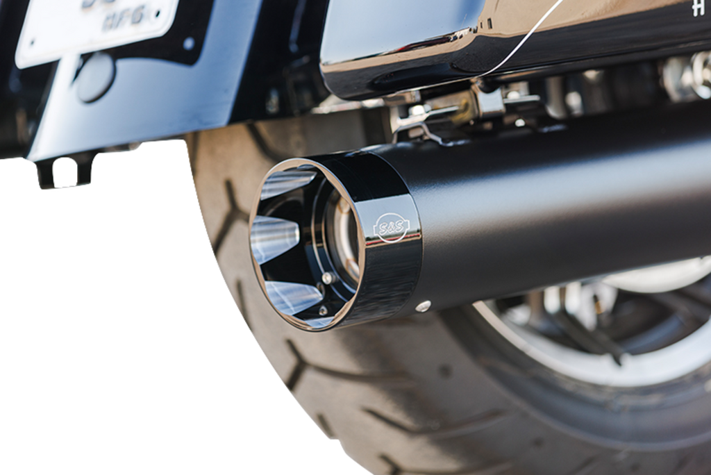 S&S CYCLE 2-into-1 Sidewinder Exhaust System - 50-State - Black - M8 Touring 550-0759 — image 3