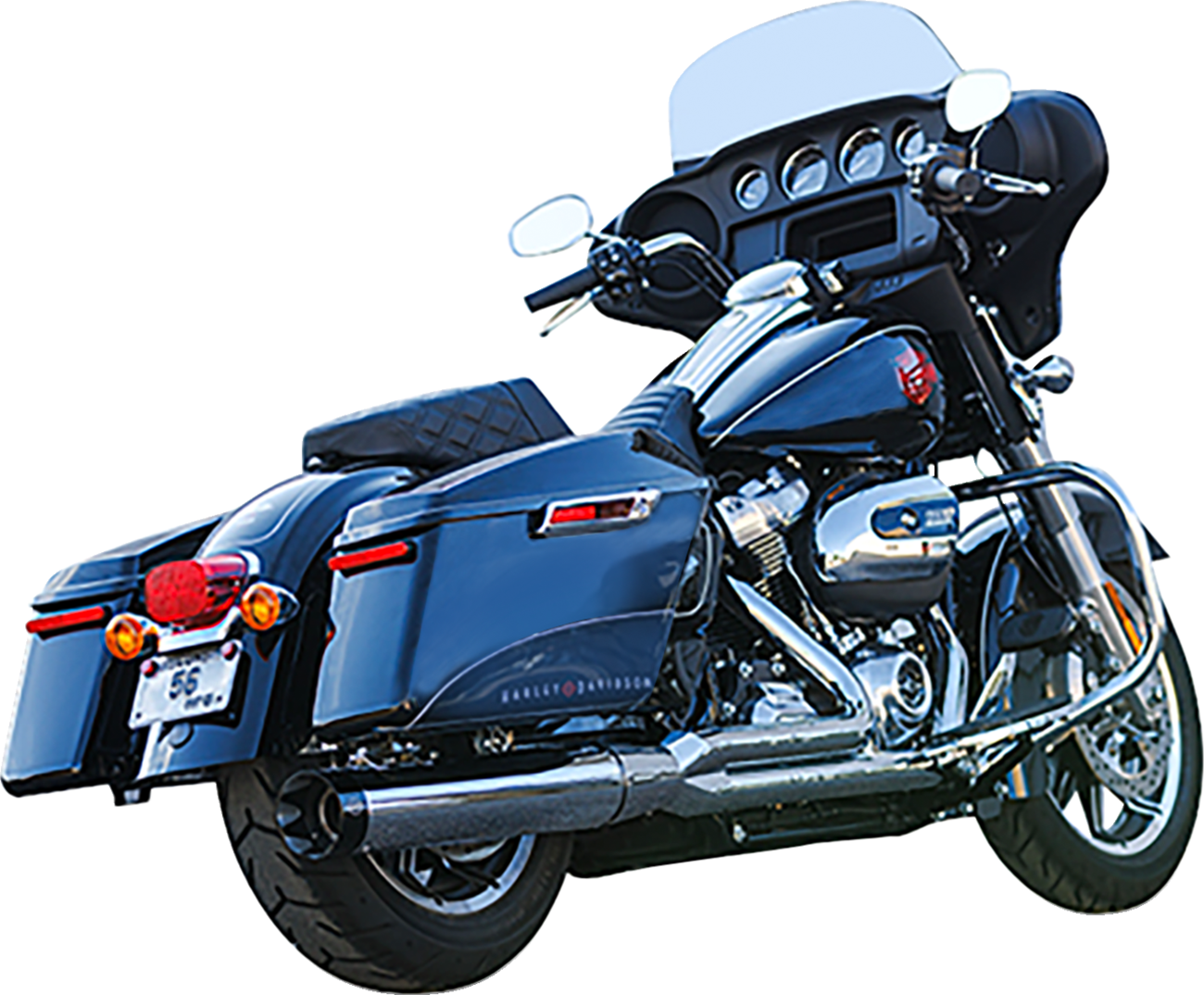 S&S CYCLE 2-into-1 Sidewinder Exhaust System - 50-State - Black - M8 Touring 550-0759 — image 5