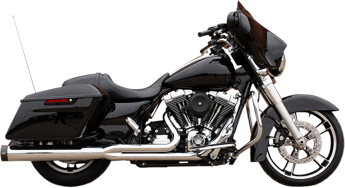S&S CYCLE 2-into-1 Sidewinder® Exhaust System - '95-'16 FL - Chrome 550-0776 — image 1