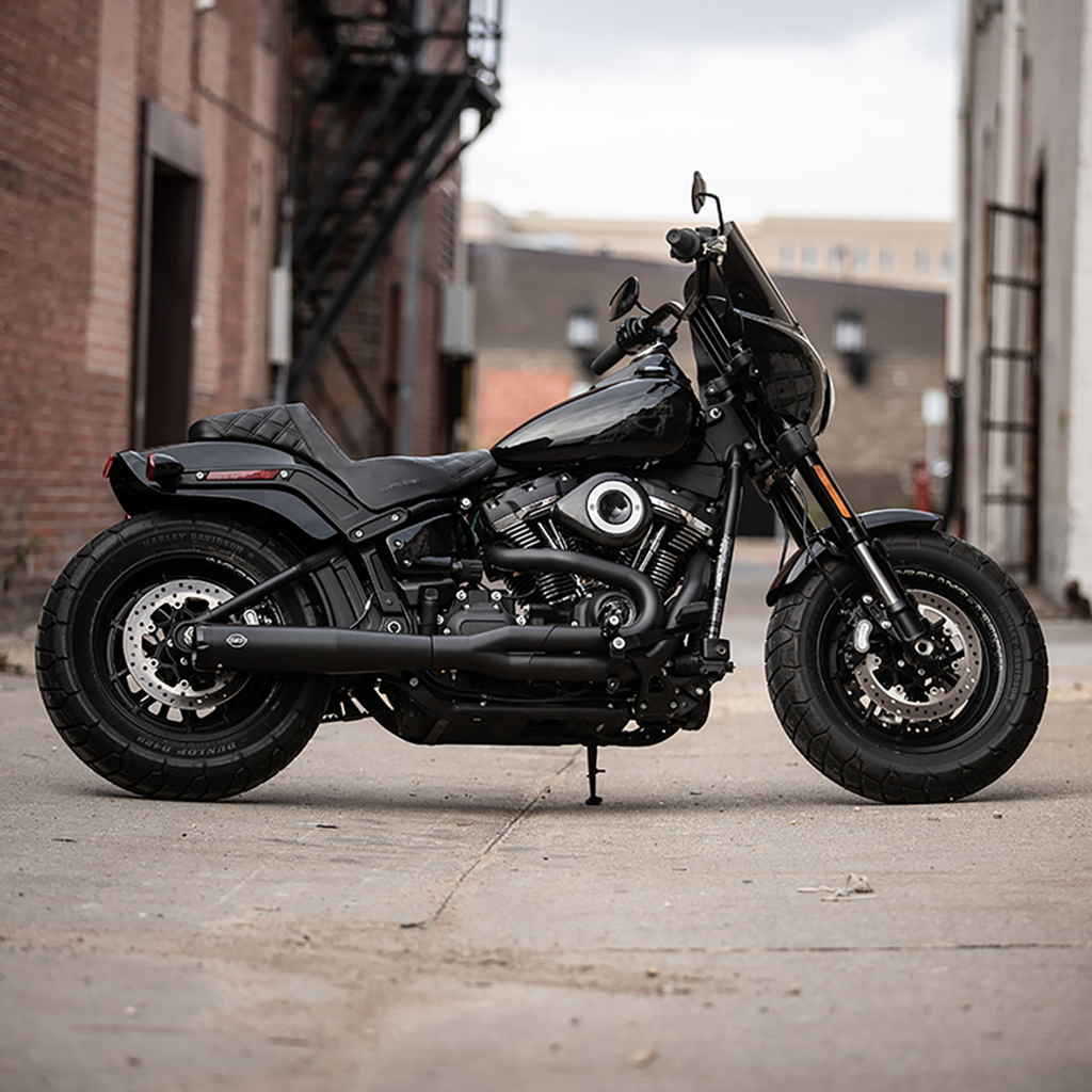S&S CYCLE 2-into-1 Exhaust System - Black 550-0789 — image 1