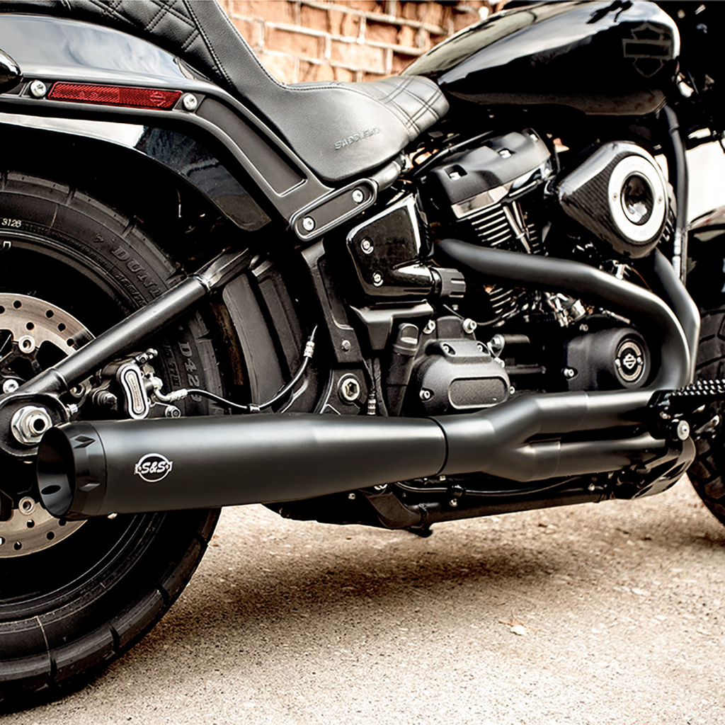S&S CYCLE 2-into-1 Exhaust System - Black 550-0789 — image 2