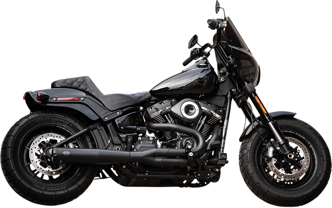 S&S CYCLE Exhaust - 2:1 - Black 550-0789B — image 1