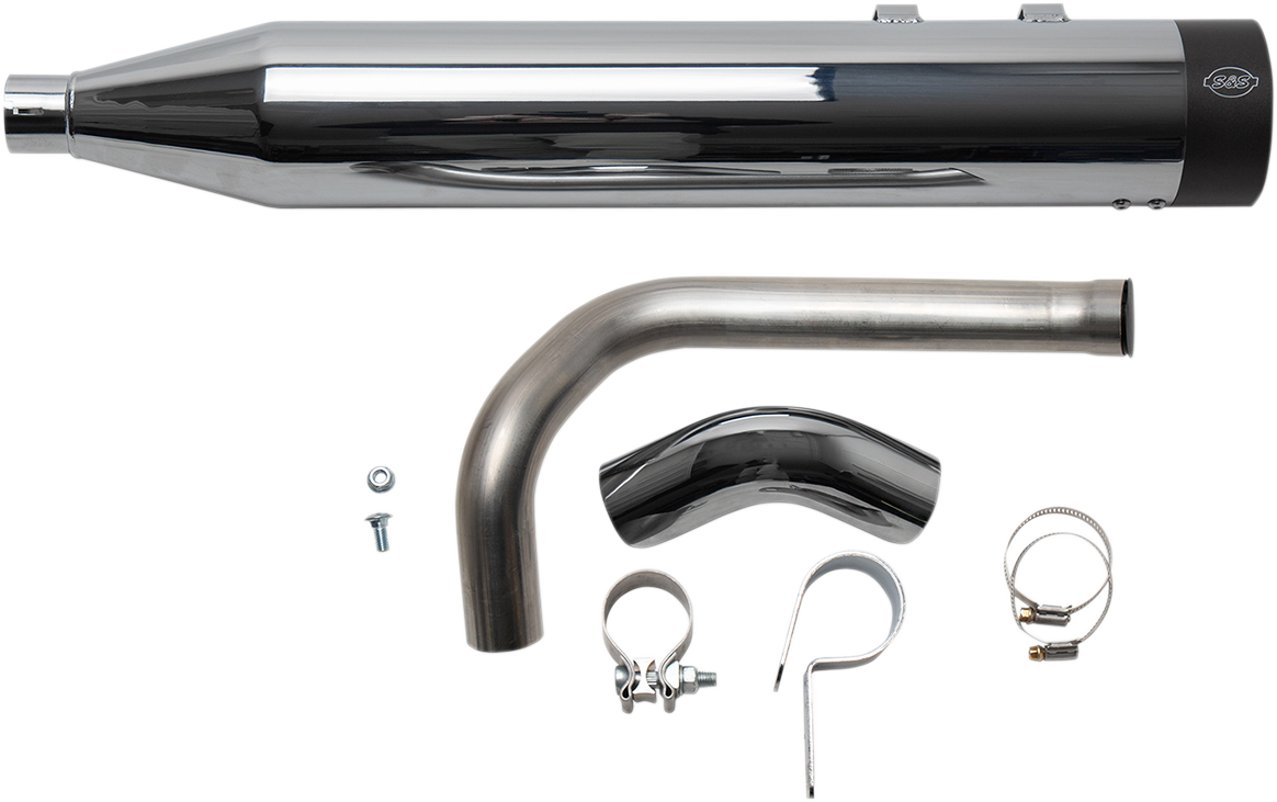 S&S CYCLE Shadow Muffler Kit - Chrome - '09-'16 FL 550-0829 — image 2
