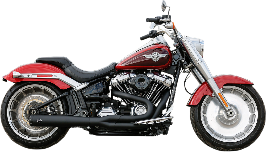 S&S CYCLE 2:1 50 State Exhaust for M8 Softail - Black 550-0846B — image 1