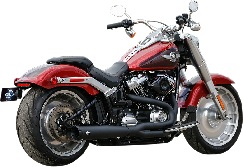 S&S CYCLE 2:1 50 State Exhaust for M8 Softail - Black 550-0846B — image 2