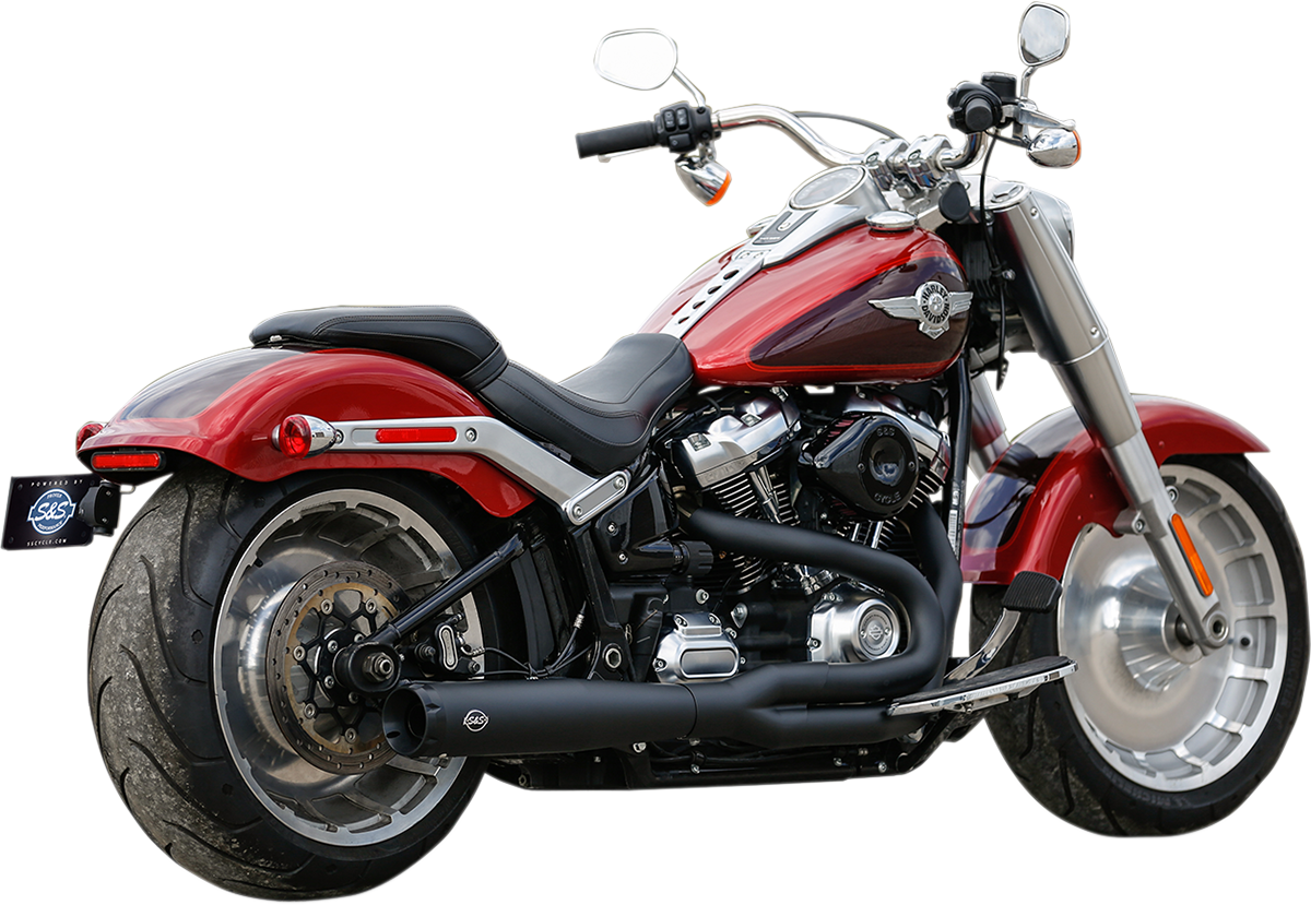 S&S CYCLE 2:1 50 State Exhaust for M8 Softail - Black 550-0846B — image 2