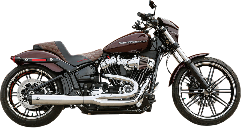 S&S CYCLE 2:1 50 State Exhaust for M8 Softail - Chrome 550-0847B — image 1