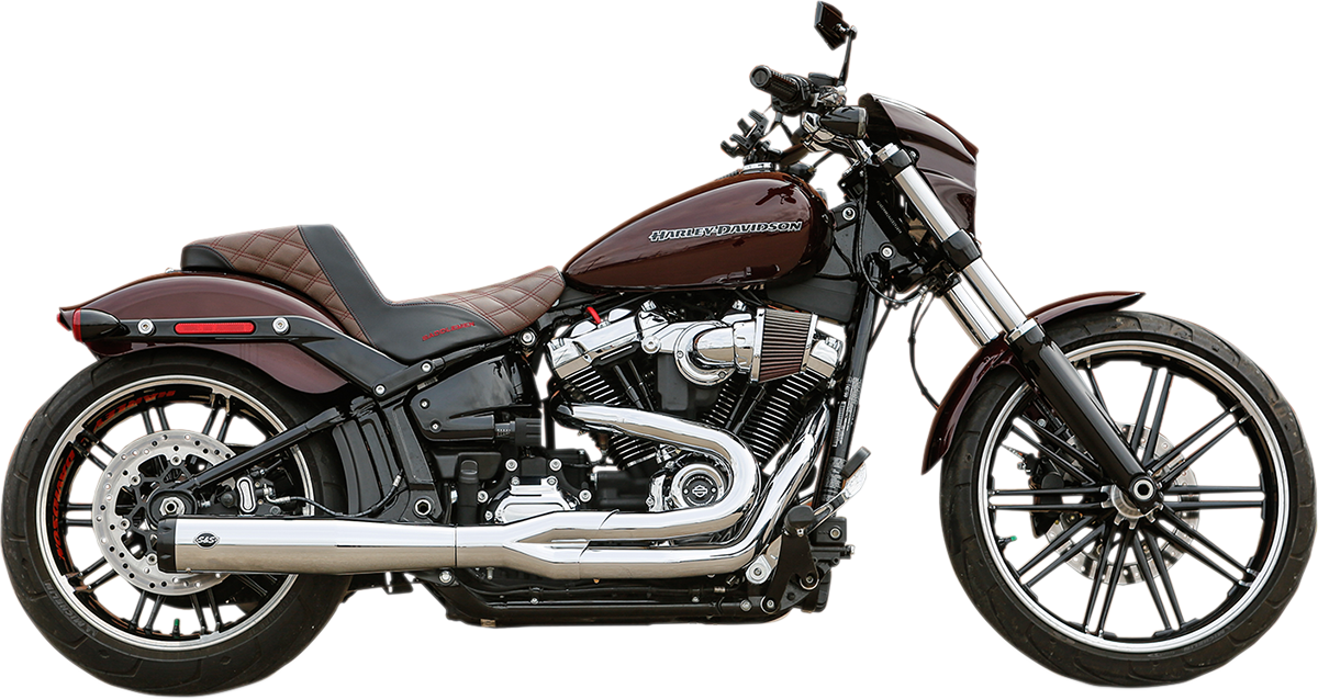 S&S CYCLE 2:1 50 State Exhaust for M8 Softail - Chrome 550-0847B — image 1