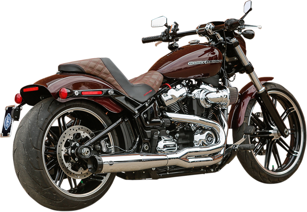 S&S CYCLE 2:1 50 State Exhaust for M8 Softail - Chrome 550-0847B — image 2