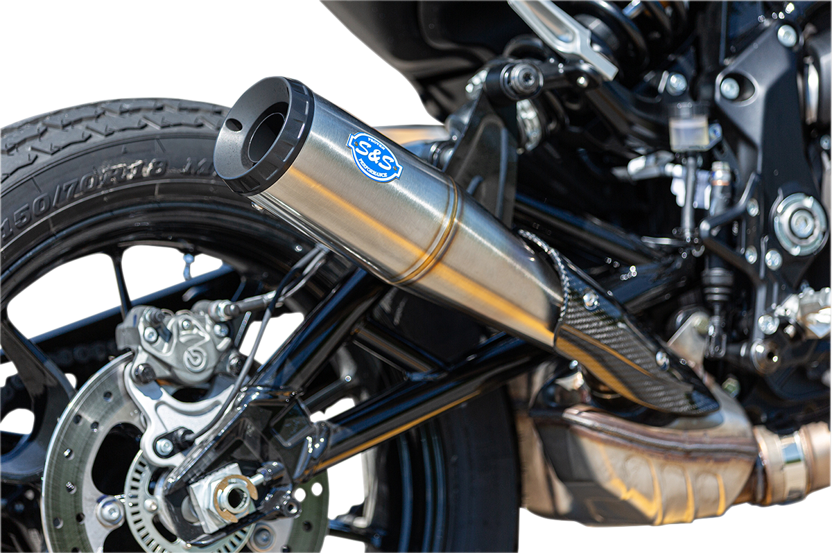 S&S CYCLE Grand National Slip-On Muffler - Stainless Steel - FTR 1200 550-0854 — image 1