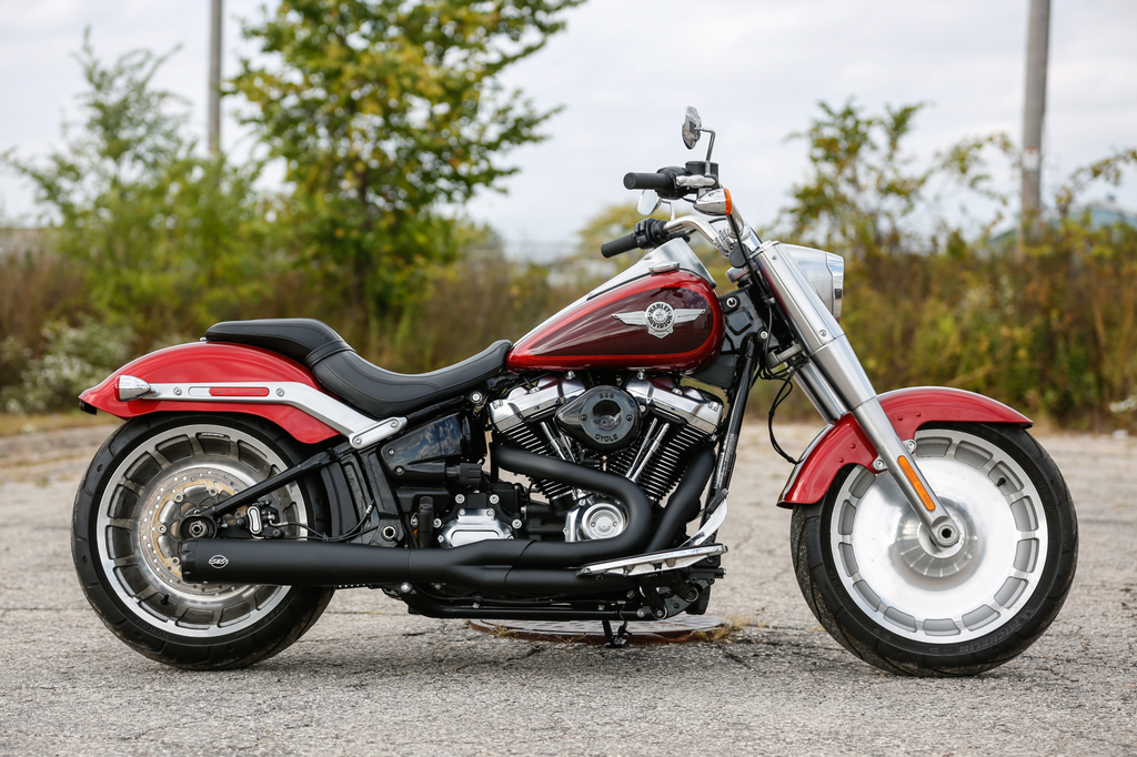 S&S CYCLE 2:1 Exhaust for M8 Softail - Black 550-0857 — image 3