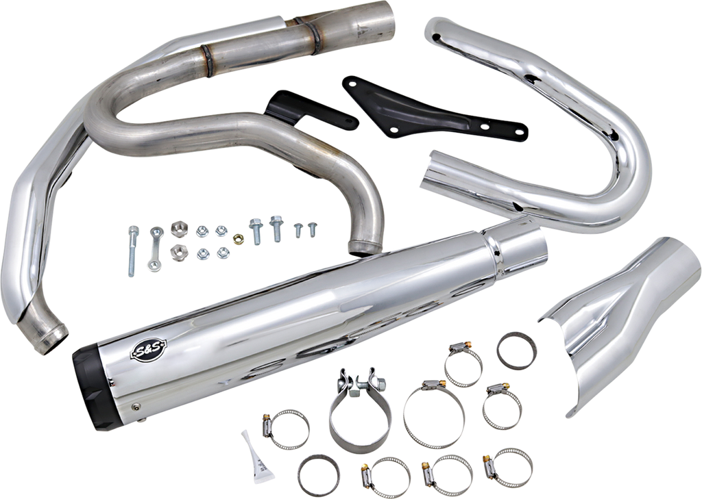 S&S CYCLE 2:1 Exhaust for M8 Softail - Chrome 550-0858 — image 1