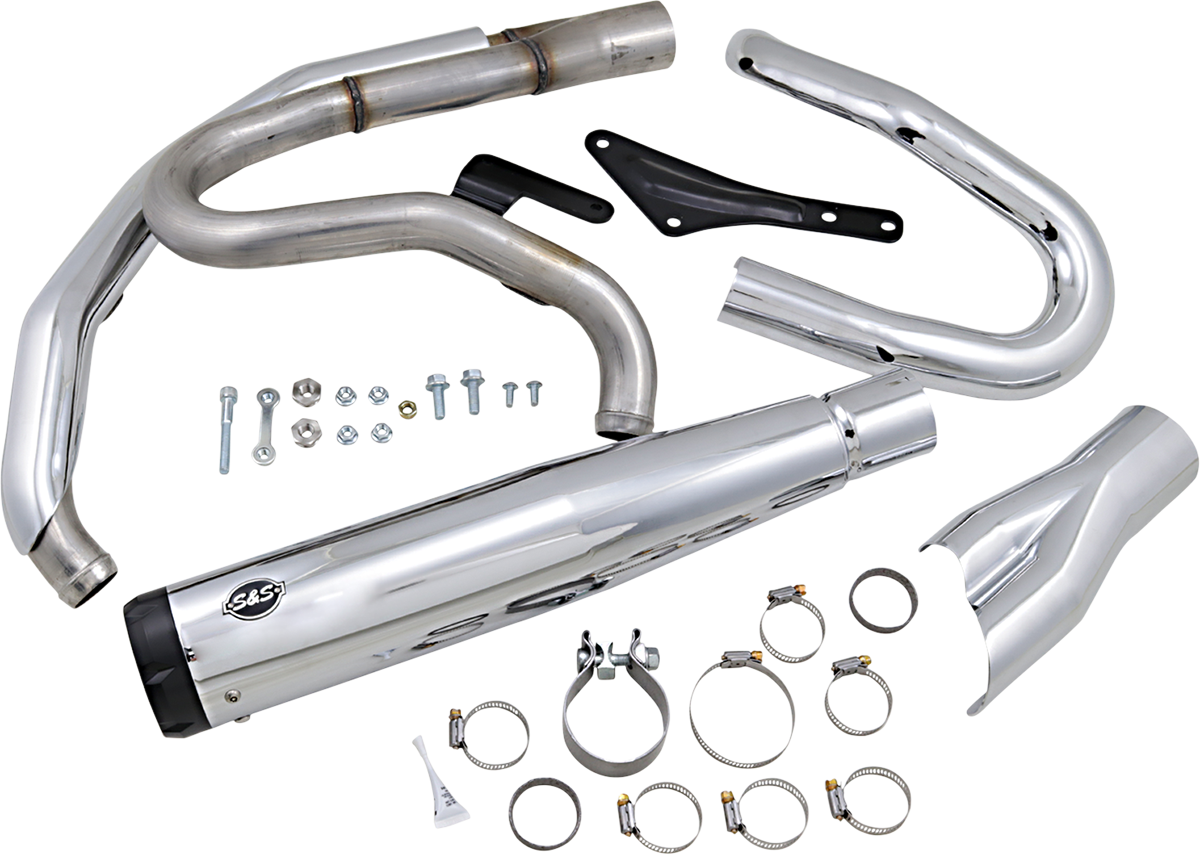 S&S CYCLE 2:1 Exhaust for M8 Softail - Chrome 550-0858 — image 1