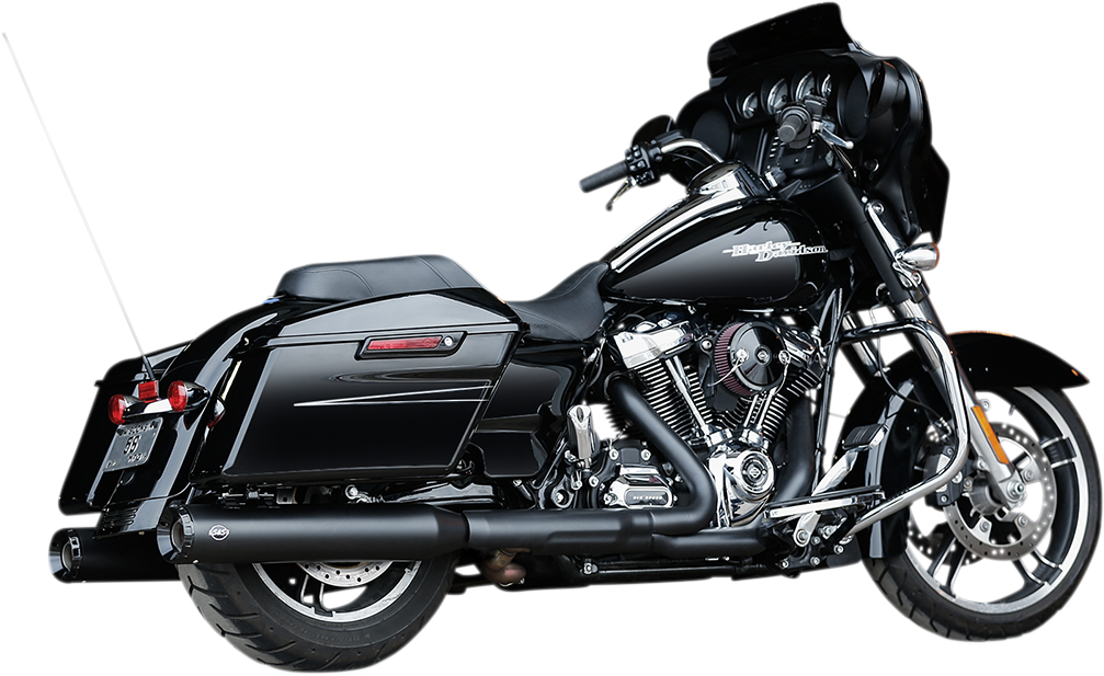 S&S CYCLE GNX Slip-On Mufflers - 4-1/2" - Black - M8 FL 550-0990 — image 1