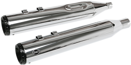 S&S CYCLE GNX Slip-On Mufflers - 4-1/2" - Chrome - M8 FL 550-0991 — image 1