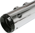 S&S CYCLE GNX Slip-On Mufflers - 4-1/2" - Chrome - M8 FL 550-0991 — image 2