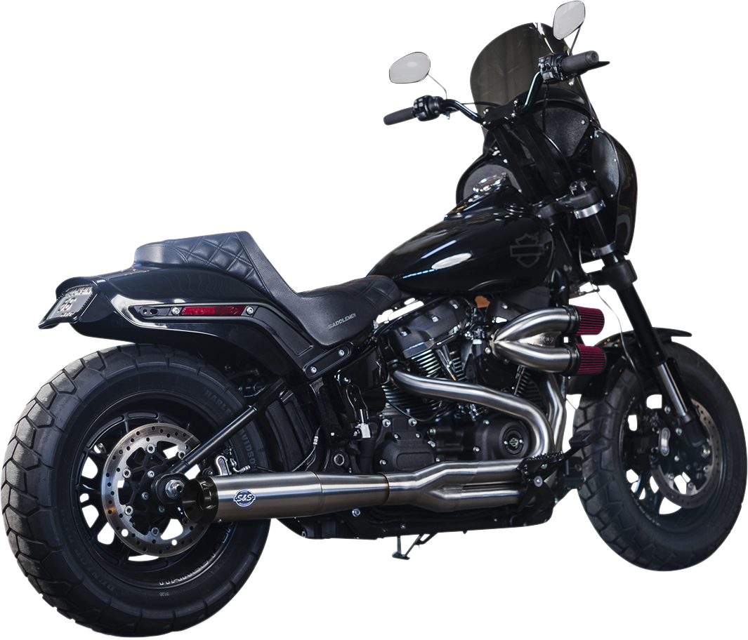 S&S CYCLE 2-into-1 Superstreet Exhaust System - 50 State - M8 Softail - Stainless Steel 550-0996B — image 2